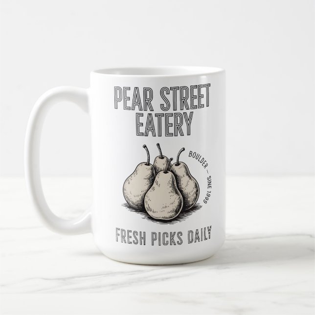 Pear Street Eatery Coffee Mug (Left)