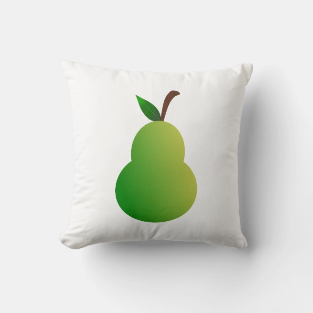 Pear Throw Pillow (Front)