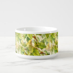 Pear Tree Branches & Pears Pattern Bowl