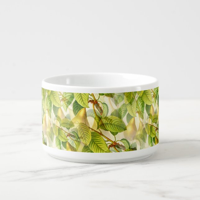 Pear Tree Branches & Pears Pattern Bowl (Center)
