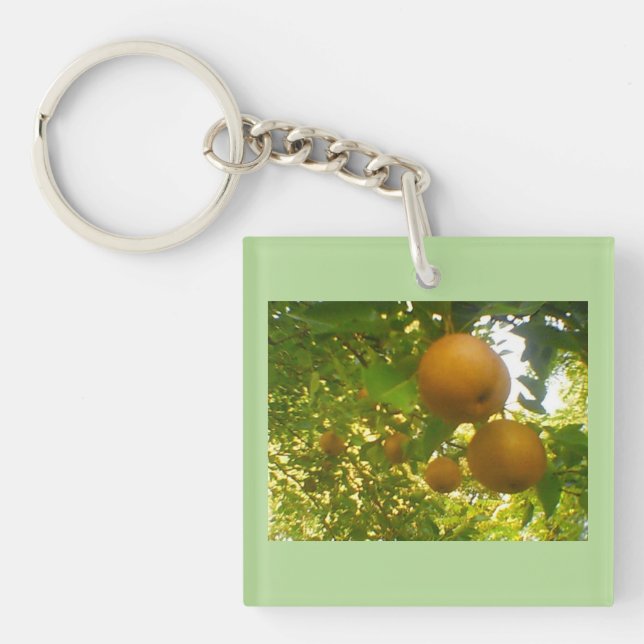 Pear Tree Design Keychain (Front)