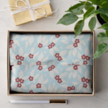 Pear Tree Holiday - Pear blossom - Cranberry Red