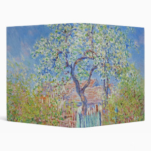 Pear Tree in Flower - Claude Monet 3 Ring Binder