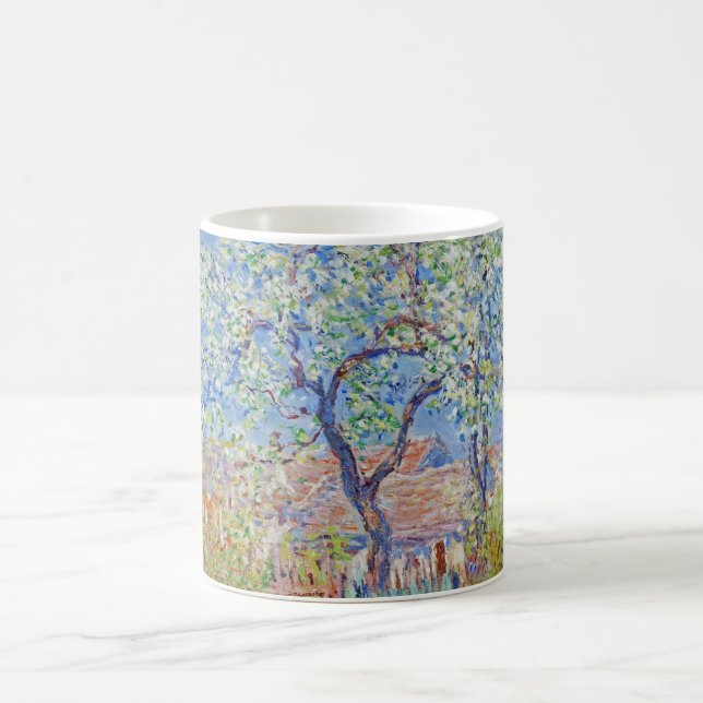 Pear Tree in Flower - Claude Monet Coffee Mug (Center)