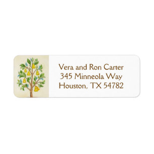 Pear Tree return address label