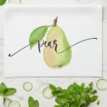 Pear Watercolor Kitchen Towel<br><div class="desc">This gorgeous design is hand painted!</div>