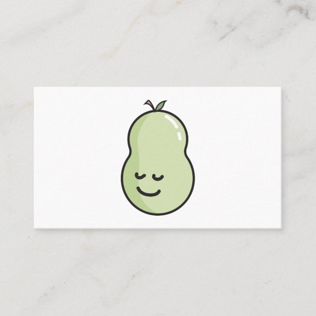 Pear with a smile business card (Front)
