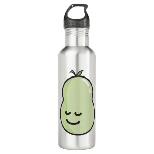 Pear with a smile stainless steel water bottle