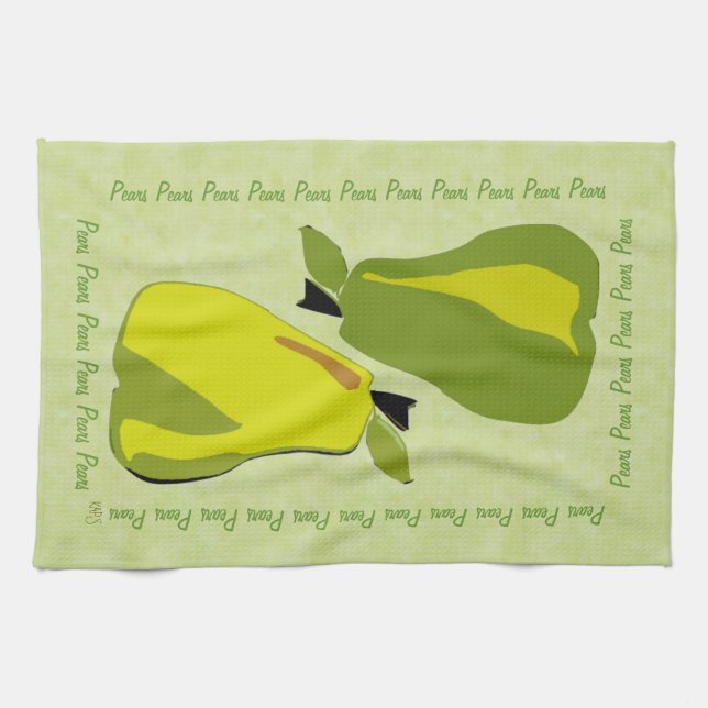 PEARfect Pear (mint) Towel (Horizontal)