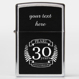Pearl 30th wedding anniversary 30 years zippo lighter
