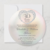 Pearl 30th Wedding Anniversary Photo Invitation (Front)