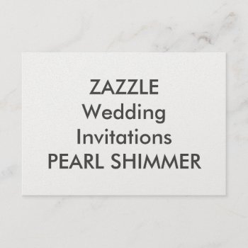 Pearl 5” X 3.5" Wedding Invitations by TheWeddingCollection at Zazzle