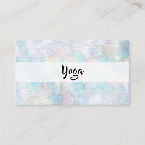  Pearl Abalone Yellow Blue Pink Pastel Business Card