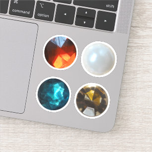 Pearl and gems sticker