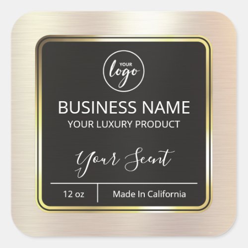 Pearl And Gold Candle Labels