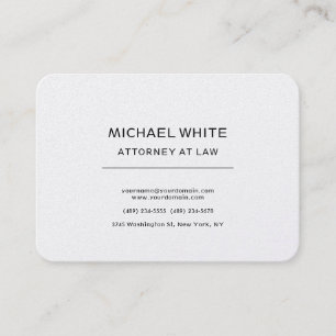 Pearl Attorney at Law Minimalist Professional Business Card