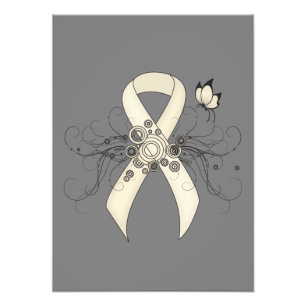 Pearl Awareness Ribbon Butterfly Photo Print