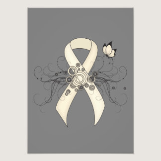Pearl Awareness Ribbon Butterfly Photo Print