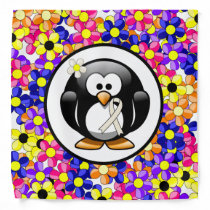 Pearl Awareness Ribbon Penguin Bandana
