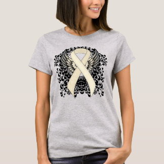 Pearl Awareness Ribbon with Wings T-Shirt