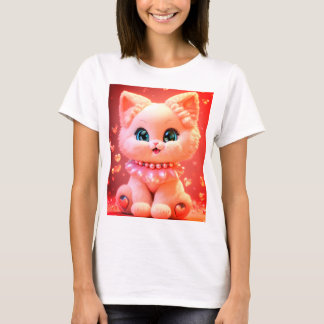 Pearl baby kitty design T-Shirt