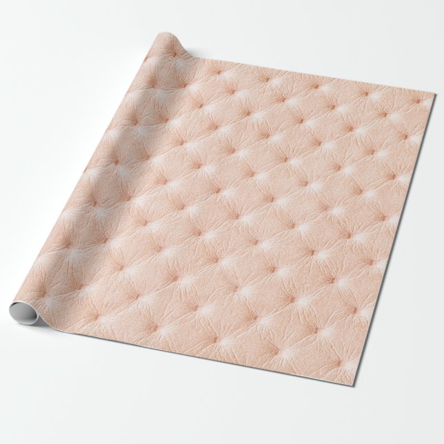 Pearl beige leather texture wrapping paper (Unrolled)