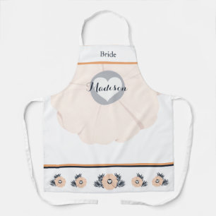 Pearl Black Watusi Tacao Bride Wedding Apron