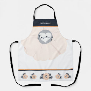 Pearl Black Watusi Tacao Bridesmaid Wedding Apron