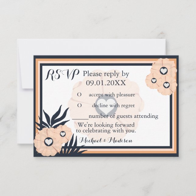 Pearl Black Watusi Tacao RSVP Wedding (Front)