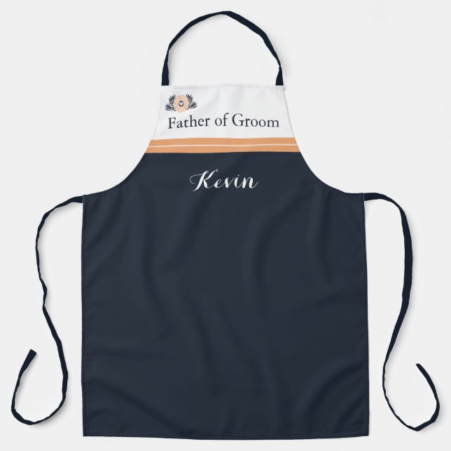 Pearl Black Watusi Tacao Wedding Apron Father (Front)