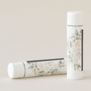 Pearl Blush Floral Elegance Wedding ID989 Lip Balm