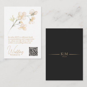 Pearl Blush Floral Elegance Wedding Website ID989 Enclosure Card
