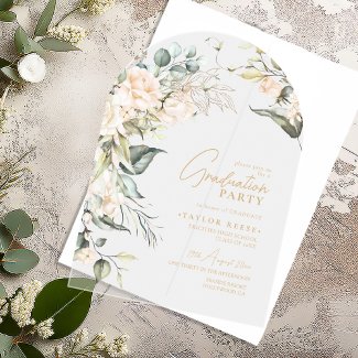 Pearl Blush Floral Graduation Arch ID989