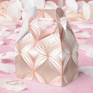 Pearl Blush Pink Rose Gold Favor Boxes