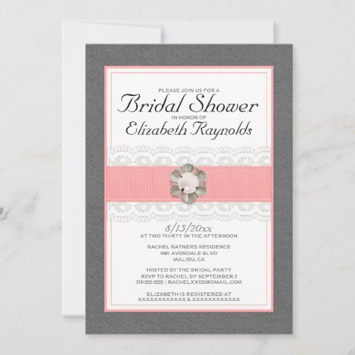 Pearl Bridal Shower Invitations