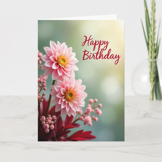 Pearl Bud Birthday Card (Front)