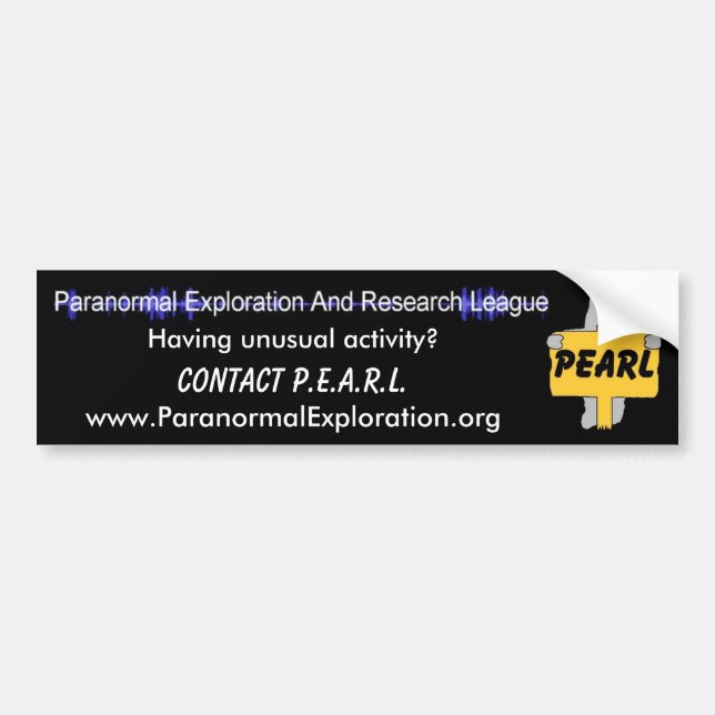 PEARL Bumper Sticker (Front)