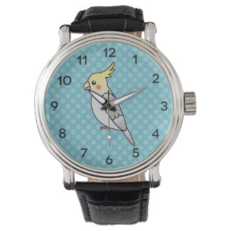 Pearl Cartoon Cockatiel Parrot Bird Watch
