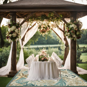 Pearl Coast Elegance Nautical 10x8 Outdoor Rug