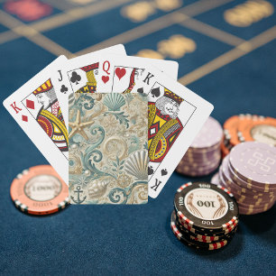 Pearl Coast Elegance Nautical Poker Cards