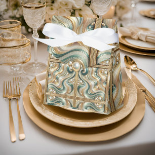 Pearl Coast Elegance Waves Favor Box