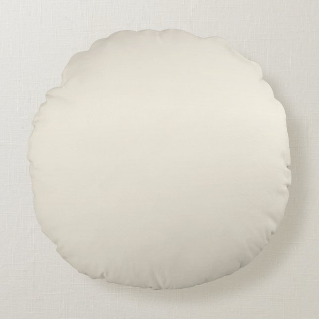 Pearl Cream Round Pillow (Front)