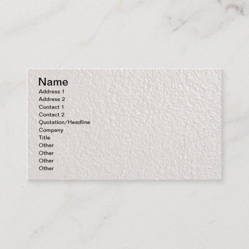 PEARL creamy white textured backgrounds templates Business Card