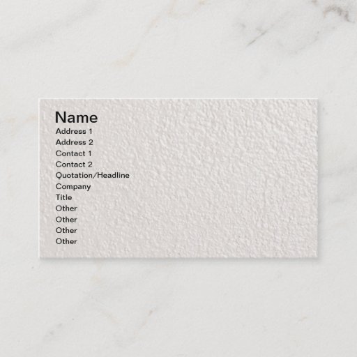 Customizable PEARL creamy white textured backgrounds templates Business Card