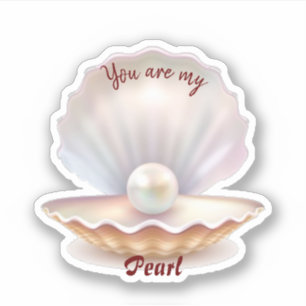 Pearl cut sticker
