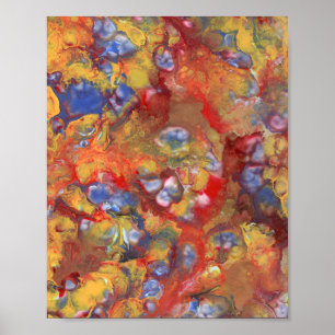 Pearl Dream Abstract Acrylic Painting Photo Poster