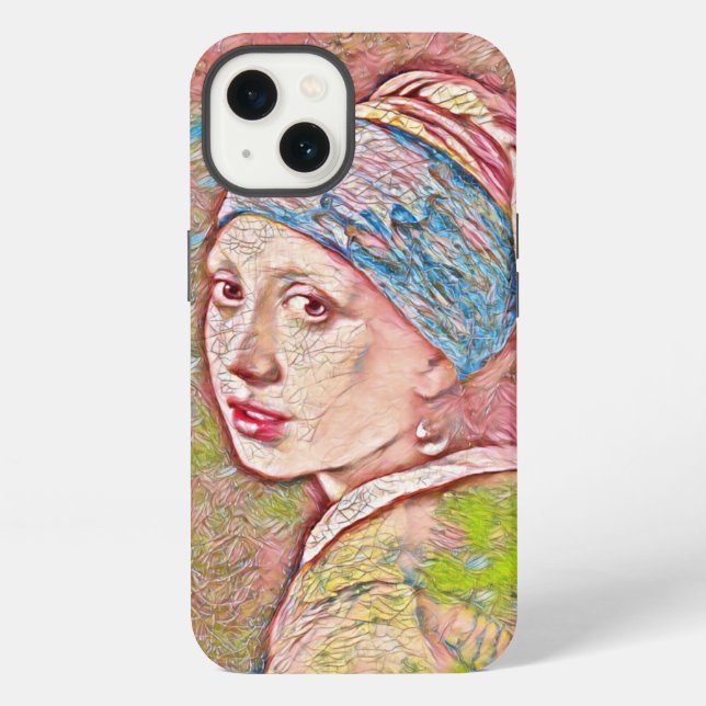 Pearl Earring Iphone Case (Back)