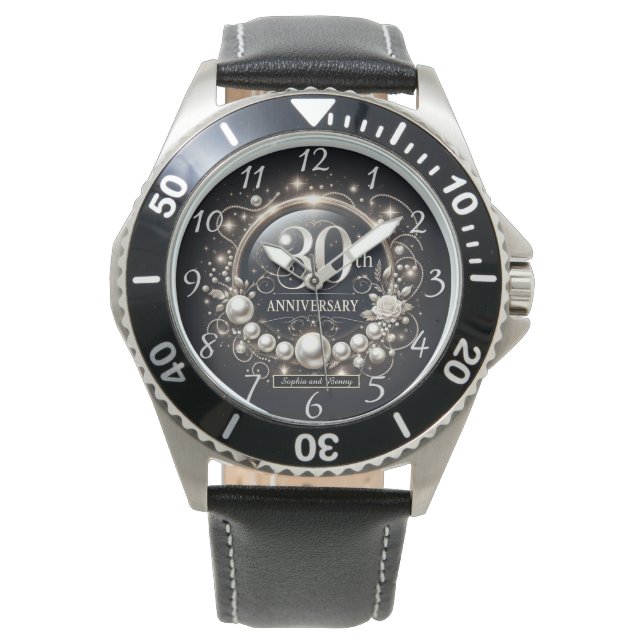 Pearl Elegance: 30th Anniversary Watch (Front)