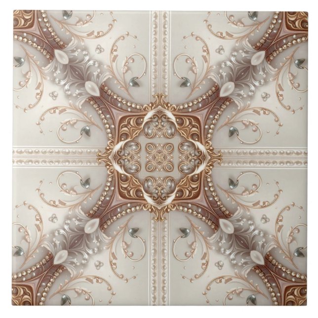 Pearl Embellishments Ceramic Tile (Front)