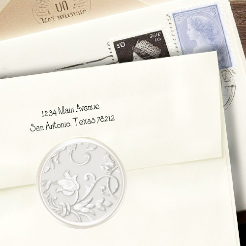 Pearl Embossed Damask Envelope Seal